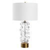 Aura Clear Glass Table Lamp, by Uttermost, 15" width x 27.75" height x 15" depth thumbnail 4