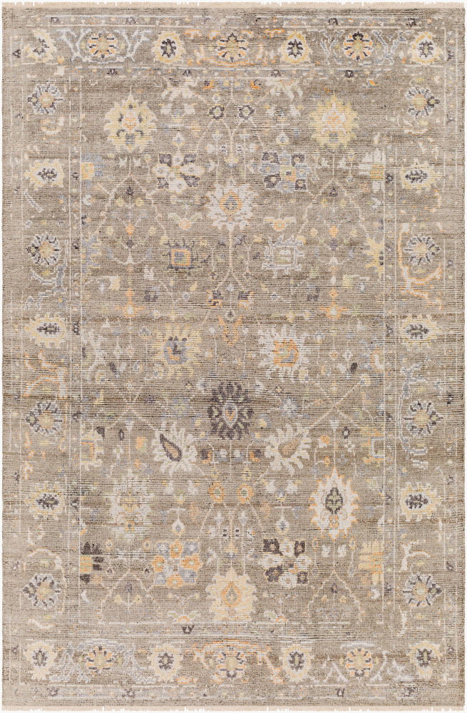 Kushal Handmade Rug, by Surya, 9' length x 6' width