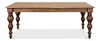 Oak Dining Table, by Sarreid, 3'1" length x 7' width x 2'7" height thumbnail 2