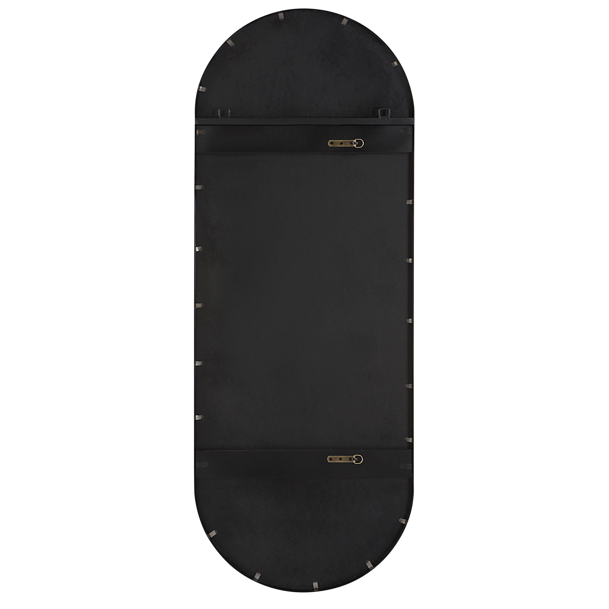 Varina Tall Black Mirror, by Uttermost, 22" width x 60" height x 1.5" depth View 9