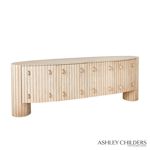 Luna Media Console, Furniture by Global Views, 84" width x 29" height View 2