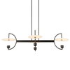 Kyoto 4 Light Linear LED Chandelier, Ceiling Light by Uttermost, 48.25" width x 12" height x 29.75" depth thumbnail 1