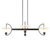 Kyoto 4 Light Linear LED Chandelier, Pendant by Uttermost, 48.25" width x 12" height x 29.75" depth thumbnail 1