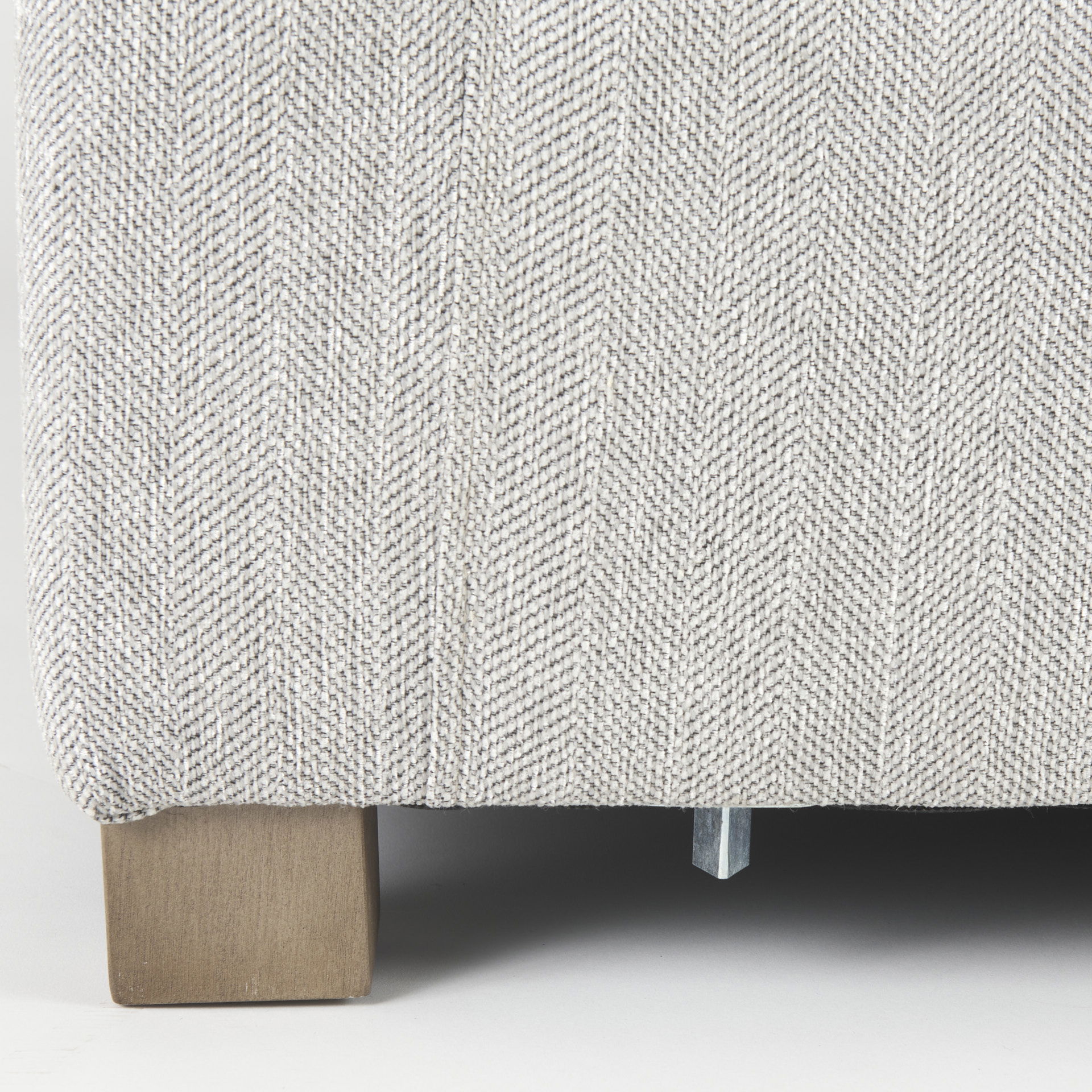 Valence 38.2L x 38.6W x 28.3H Light Gray Armless Sectional Piece, Sectional Sofa by Mercana View 13