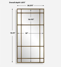 Online Designer Bedroom Spurgeon Gold Window Mirror