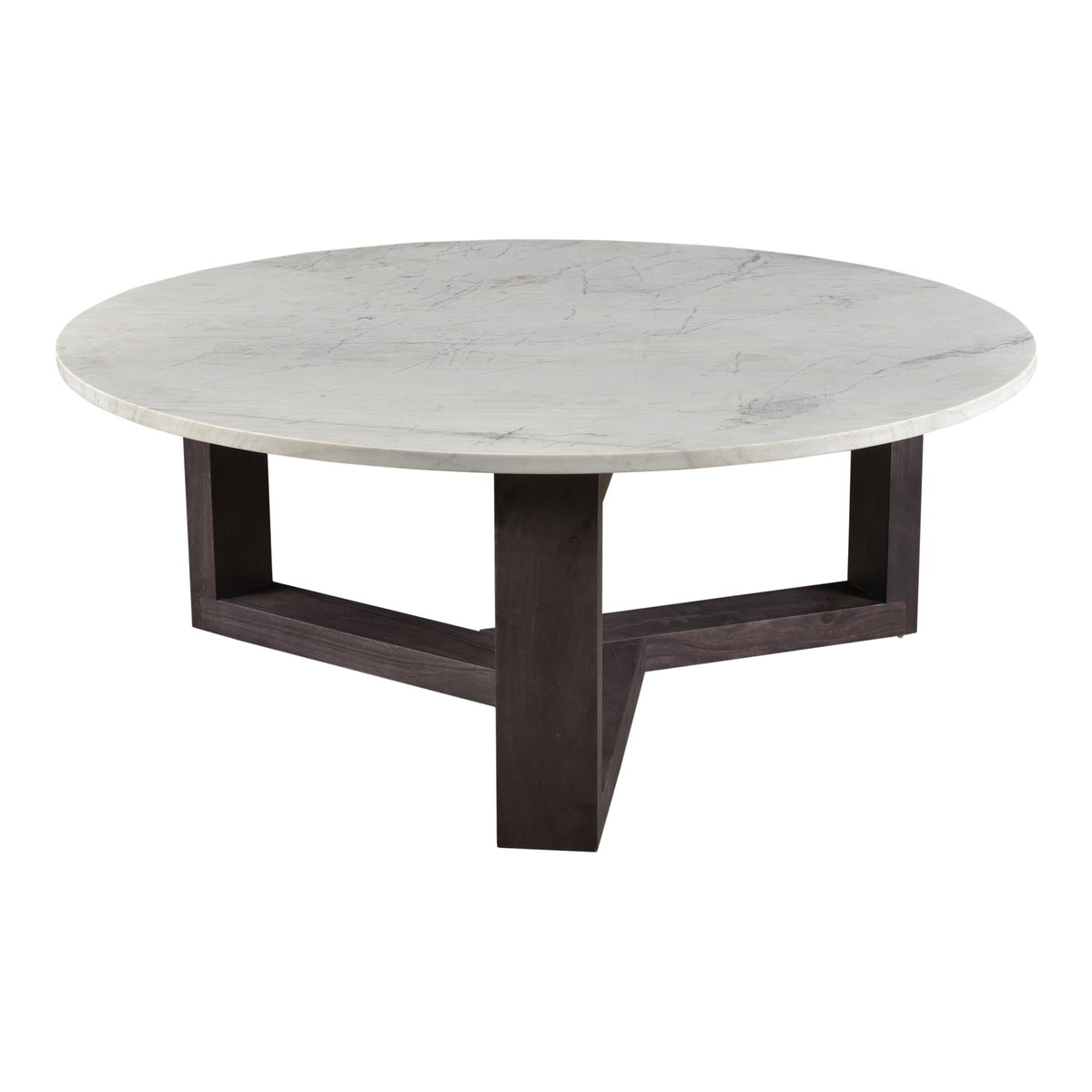 Jinxx Coffee Table Charcoal Grey, by Moe's Home, 38" width x 15" height x 38" depth View 3
