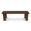 Marina Outdoor Bench Brown, Benche by Moe's Home, 57.99" width x 17.99" height x 16.02" depth thumbnail 4