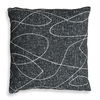 Loopy Loop Outdoor Onyx Pillow, Decorative by Uttermost, 20" width x 20" height x 8" depth thumbnail 1