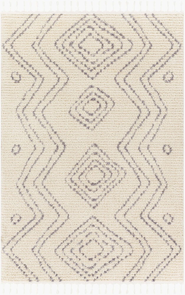 Casablanca Shag Machine Woven Rug, by Surya, 1'3.75" length x 1'3.75" width