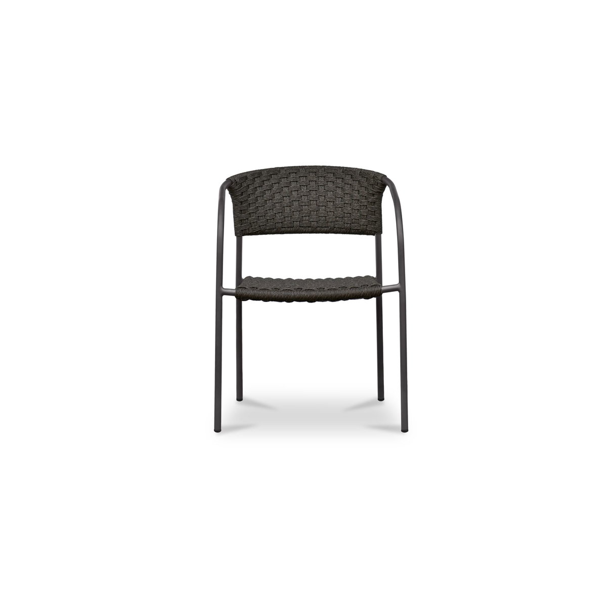Zola Outdoor Dining Chair Dark Brown-set Of Two, by Moe's Home, 23.62" width x 30.75" height x 22.84" depth View 4
