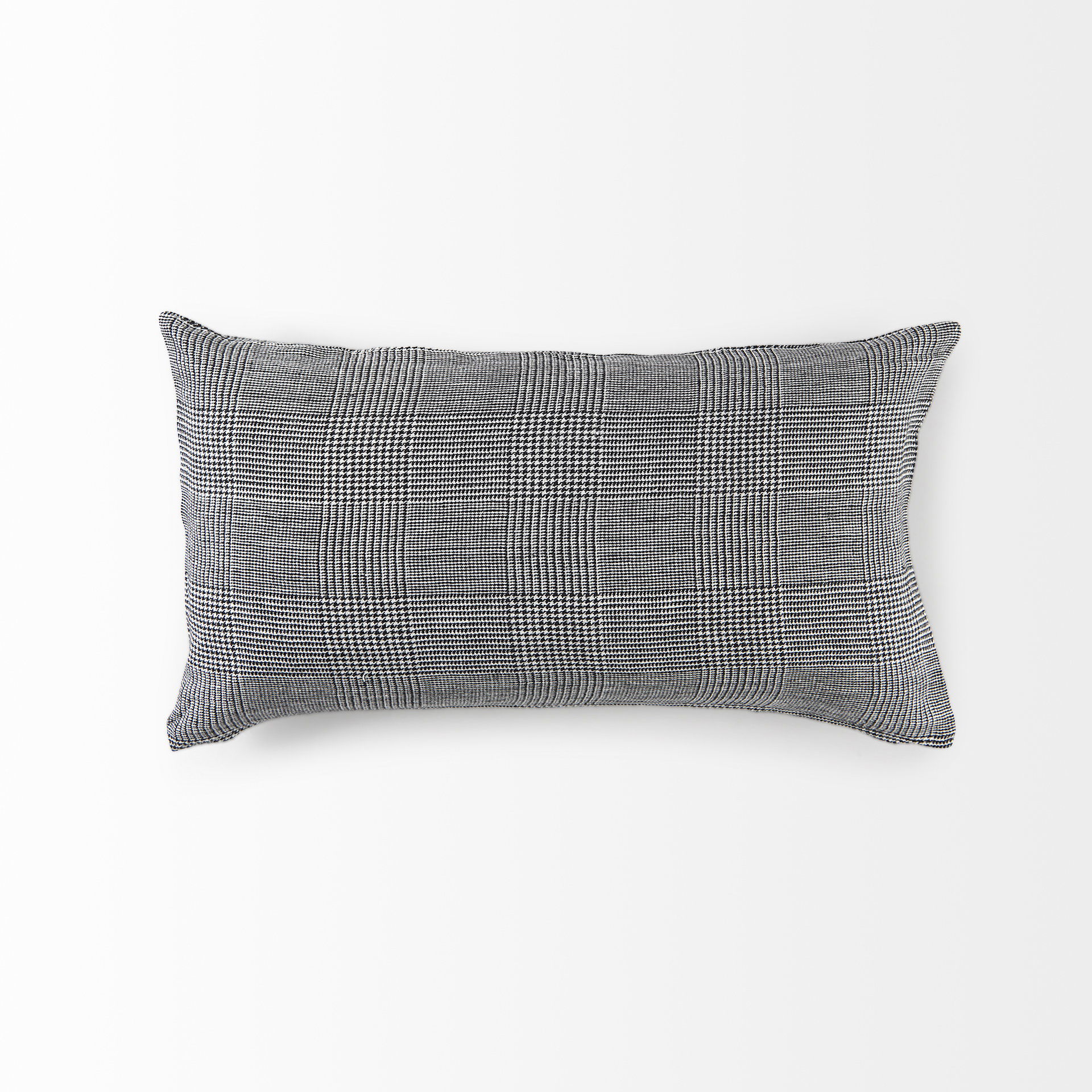 Ramone 14 x 26 White and Black Fabric Decorative Pillow Cover large image 