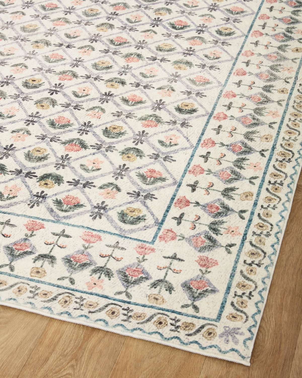 Rifle Paper Co. x Loloi Eden Rug, 2'6" length x 9'6" width View 7