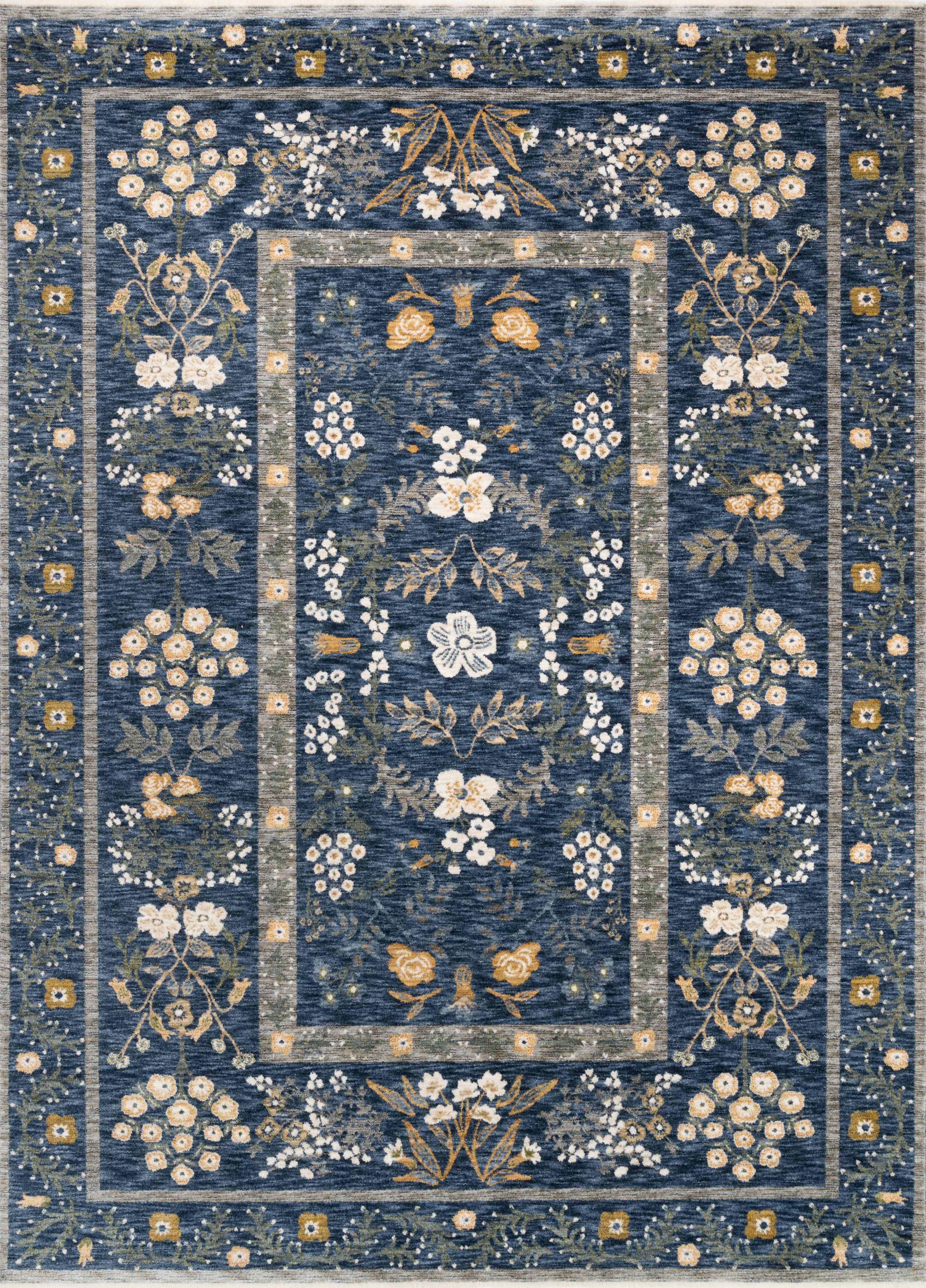 Rifle Paper Co. x Loloi Kismet Rug, 1'6" length x 1'6" width