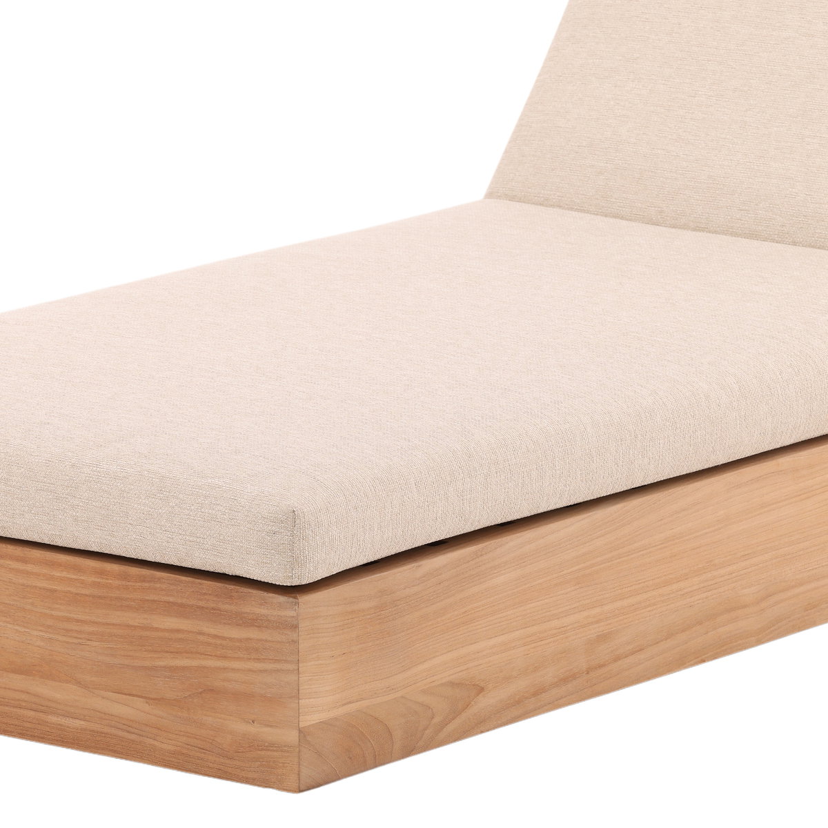 Darlene Outdoor Chaise Sand, Chaise Lounges & Daybed by Dovetail, 78.74" width x 7.09" height x 29.92" depth View 6