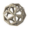 Geom  Tan Ceramic Geometric Object, Decorative Object by Mercana, 7.09" length x 7.09" width x 7.09" height thumbnail 1