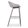 Piazza Outdoor Counter Stool Grey - Set Of Two, Outdoor Chair by Moe's Home, 1'7" width x 2'10" height x 1'7" depth thumbnail 5