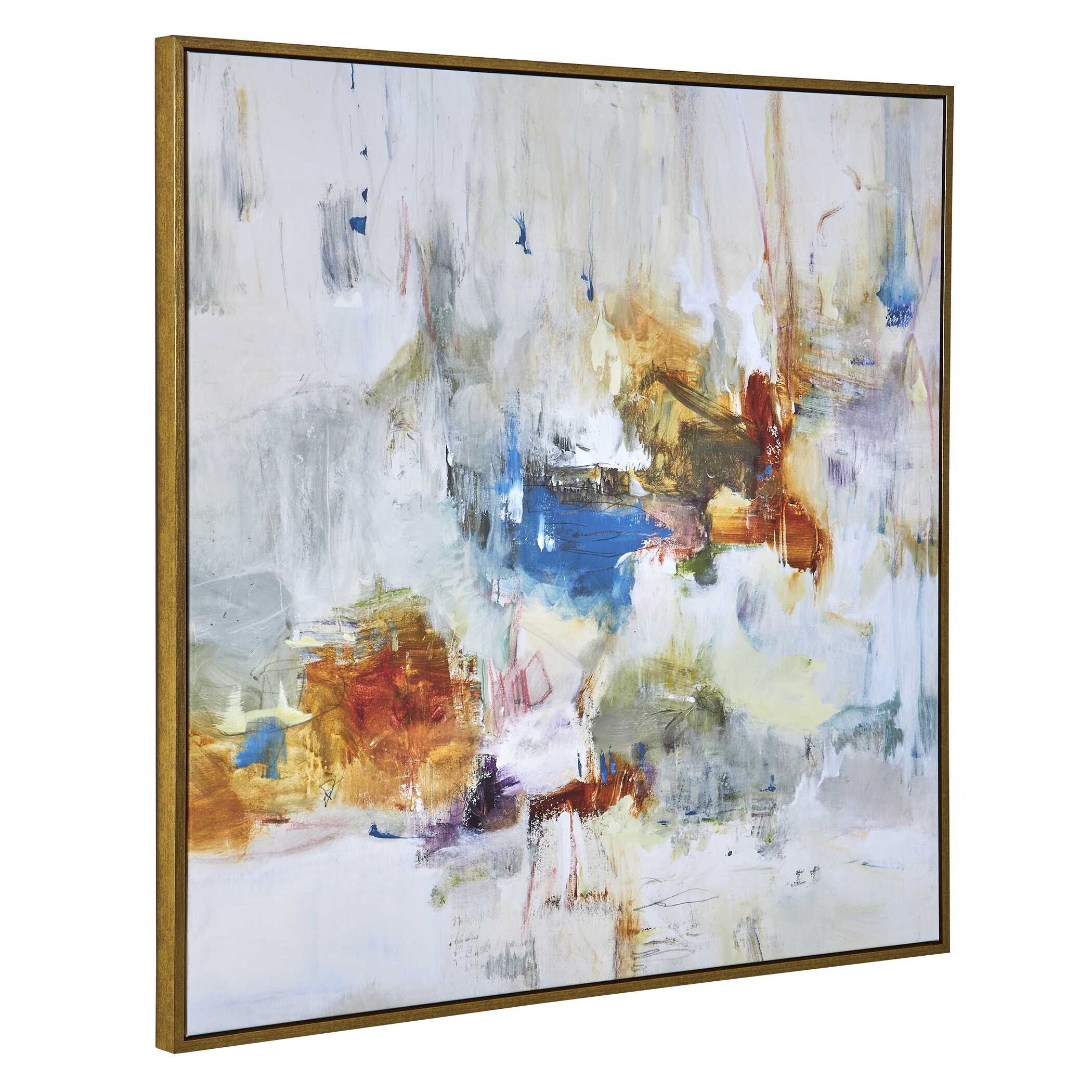 In The Beginning Framed Abstract Art, Painting by Uttermost, 49.5" width x 49.5" height x 2" depth View 5