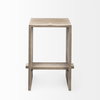 Aida 26' Seat Height Light Gray Wood Counter Stool, Counter & Bar Stool by Mercana, 18.5" length x 14" width x 26" height thumbnail 6
