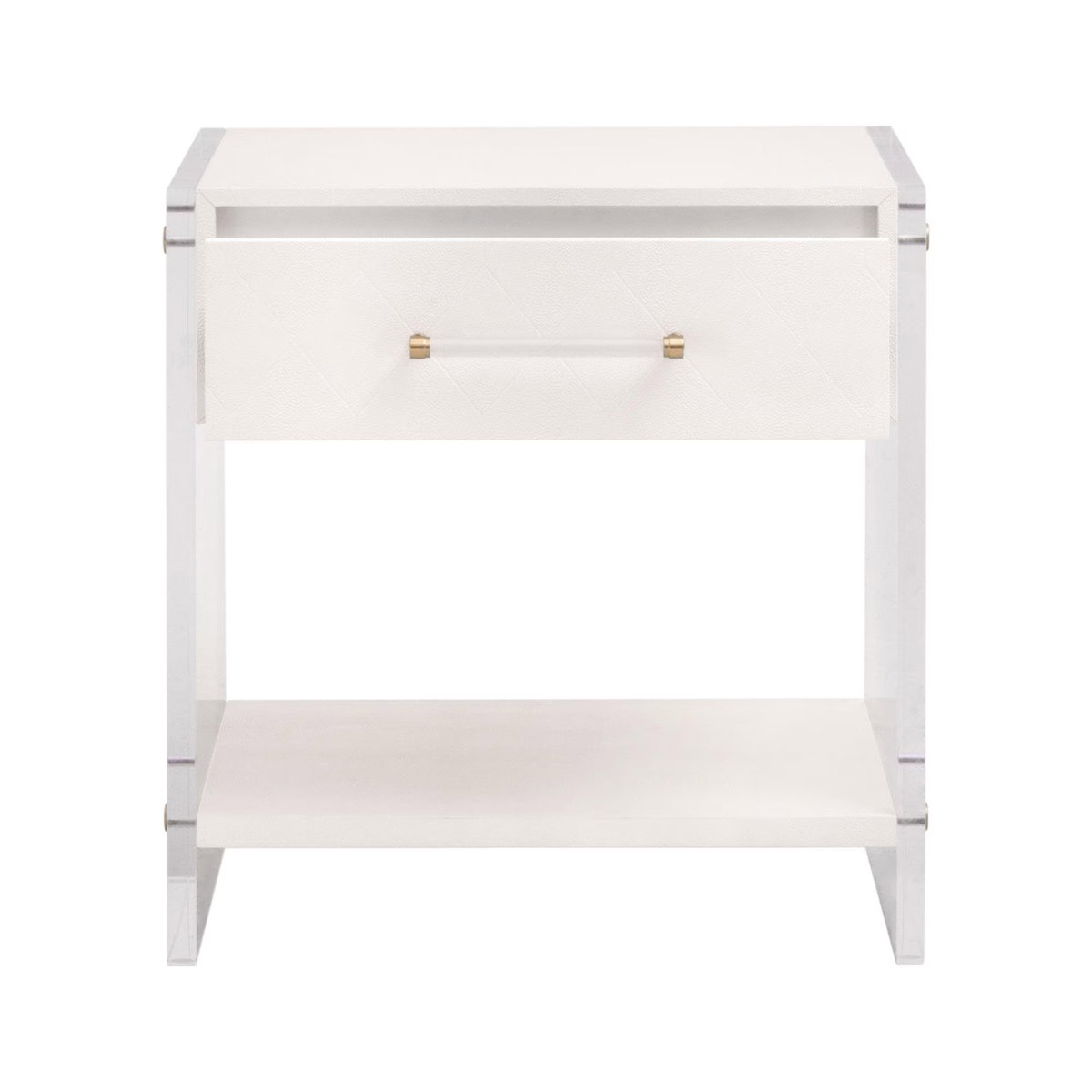 Sonia Shagreen 1-Drawer Nightstand, by Essentials for Living, 25" width x 26" height x 19" depth View 2