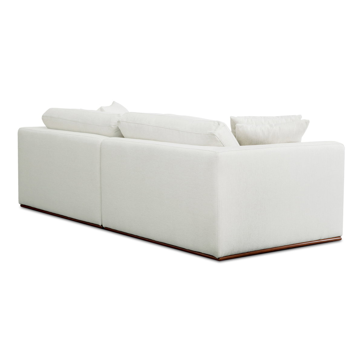 Rue Nook Modular Sectional Off White, Sectional Sofa by Moe's Home, 95.2" width x 23.6" height x 81.8" depth View 3