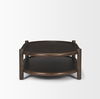 Romi Dark Brown Wood with Bottom Shelf Oval Coffee Table thumbnail 4