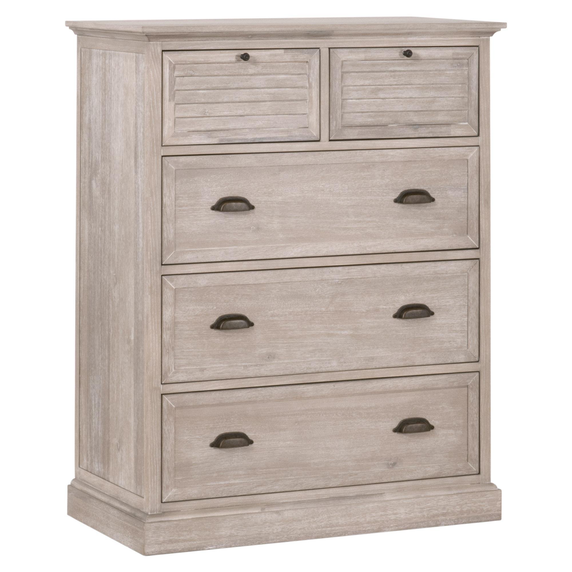 Eden 5-Drawer High Chest, Dresser by Essentials for Living, 37.75" width x 48.5" height x 20" depth View 3