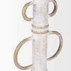 Ziva Large Distressed White Metal Sculptural Object thumbnail 6