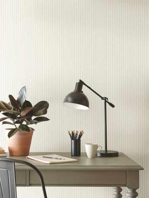 French Ticking Light Blue Wallpaper