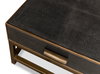 Gideon Shagreen Sq.Coffee Table Ant.Grey, by Sarreid, 4' length x 4' width x 1'5" height thumbnail 4