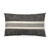 Sharon 14 x 26 Black With Stripes Decorative Pillow Cover thumbnail 0