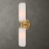 Wellsville 2 Lt Brass Sconce, Ceiling Light by Uttermost, 22" width x 5" height x 4.37" depth thumbnail 2