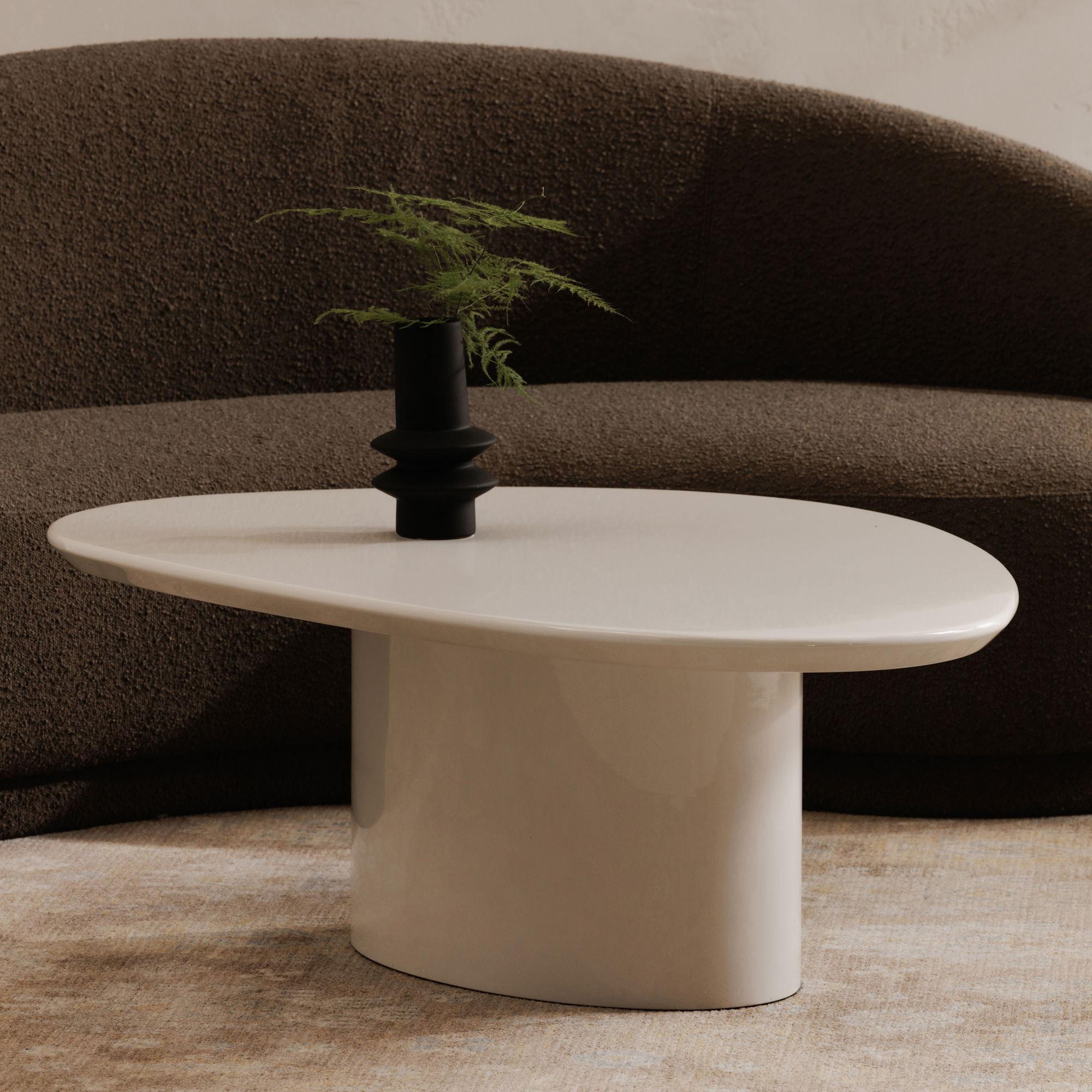 Eden Coffee Table Ivory Lacquer large image 
