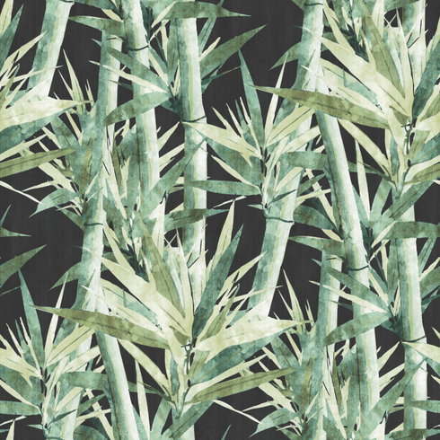Lucky Bamboo Green Peel & Stick Wallpaper