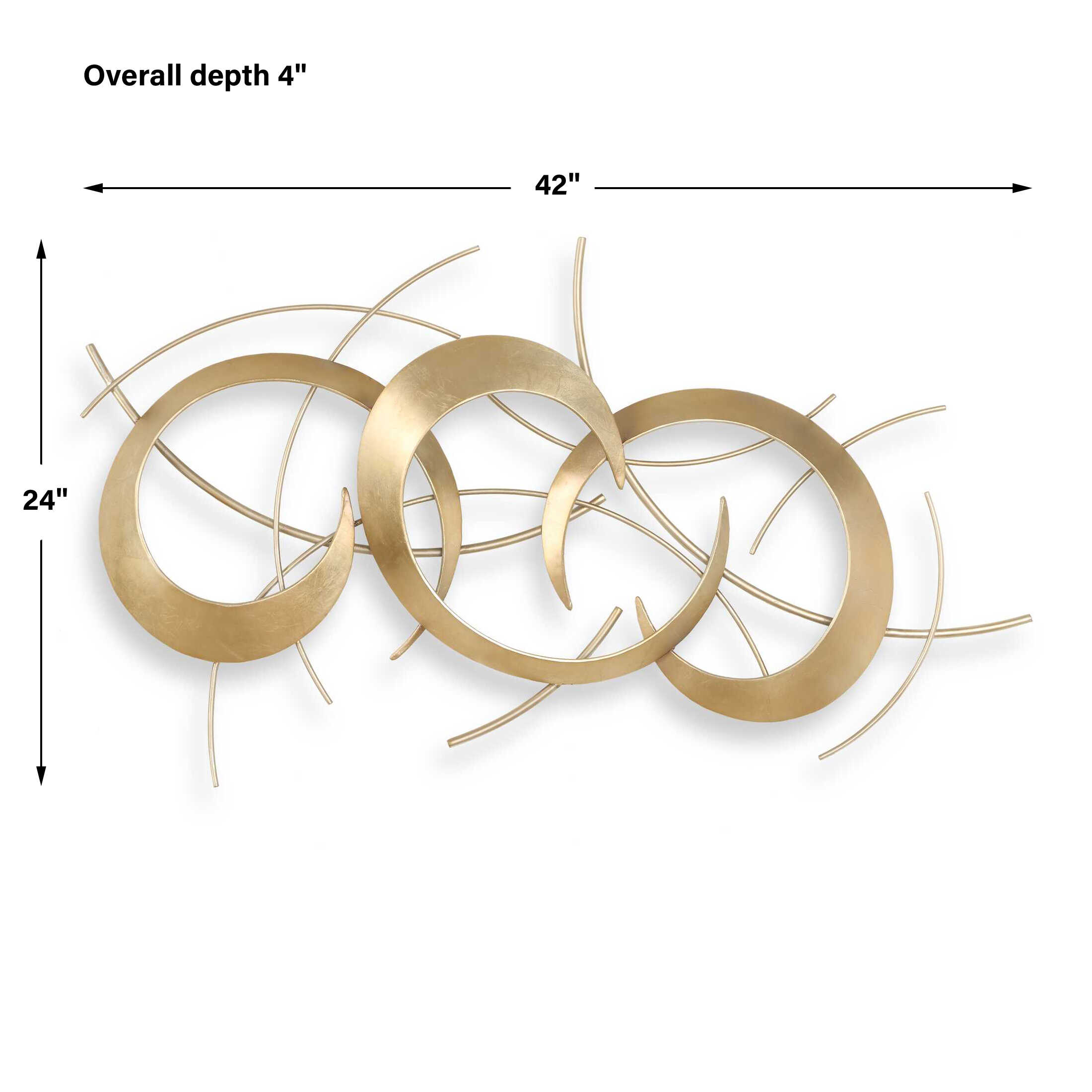 Motivate Gold Wall Art large image 