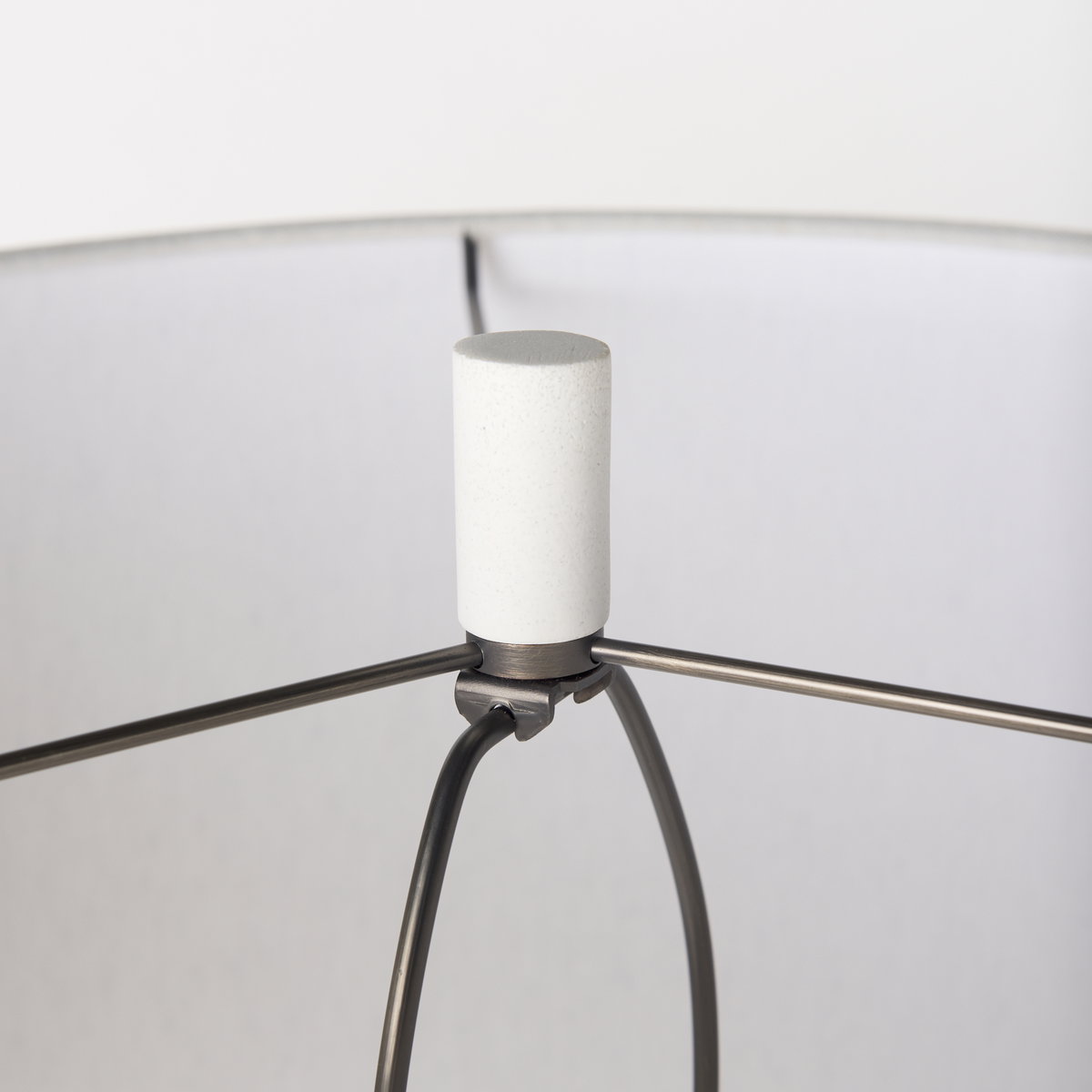 Tao 20.0L x 20.0W x 33.0H Cream Base with White Shade Table Lamp, by Mercana, 18" length x 18" width x 31.3" height View 7