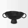 Radka Large Matte Black Metal Decorative Bowl, by Mercana, 19.69" length x 15.75" width x 8.25" height thumbnail 4