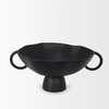 Radka Large Matte Black Metal Decorative Bowl, by Mercana, 19.69" length x 15.75" width x 8.25" height thumbnail 6