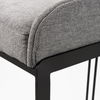 Hollyfield 20.5 x 19.7 x 28.7 Gray Fabric Seat with Gray Metal Base Counter Stool thumbnail 7