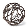 Sphaira II Large 7L x 7W Silver Cast Aluminum Decorative Tree Branch Orb, Decorative Object by Mercana, 7" length x 7" width x 7" height thumbnail 7