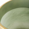 Minty   Green Glass Vase with Matte Gold Metal Neck Cuff thumbnail 4