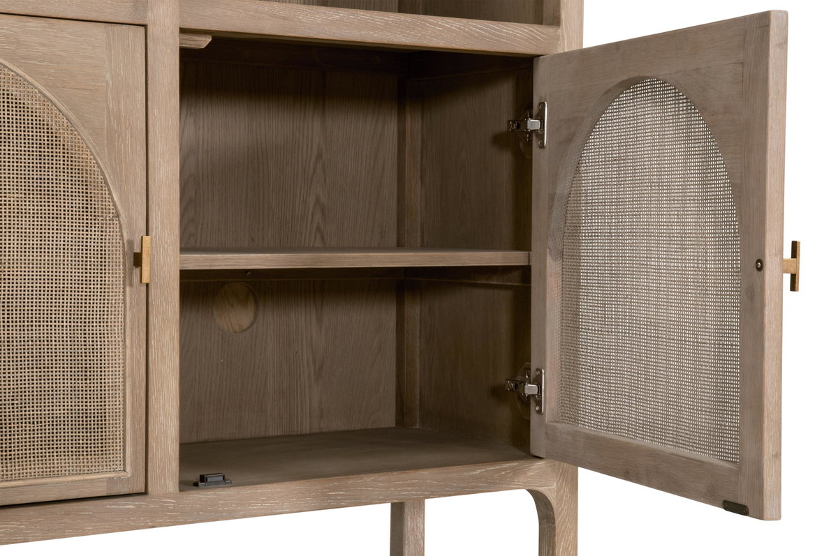 Cane Storage Bookcase, Shelving & Bookcase by Essentials for Living, 49.5" width x 83" height x 16.5" depth View 10