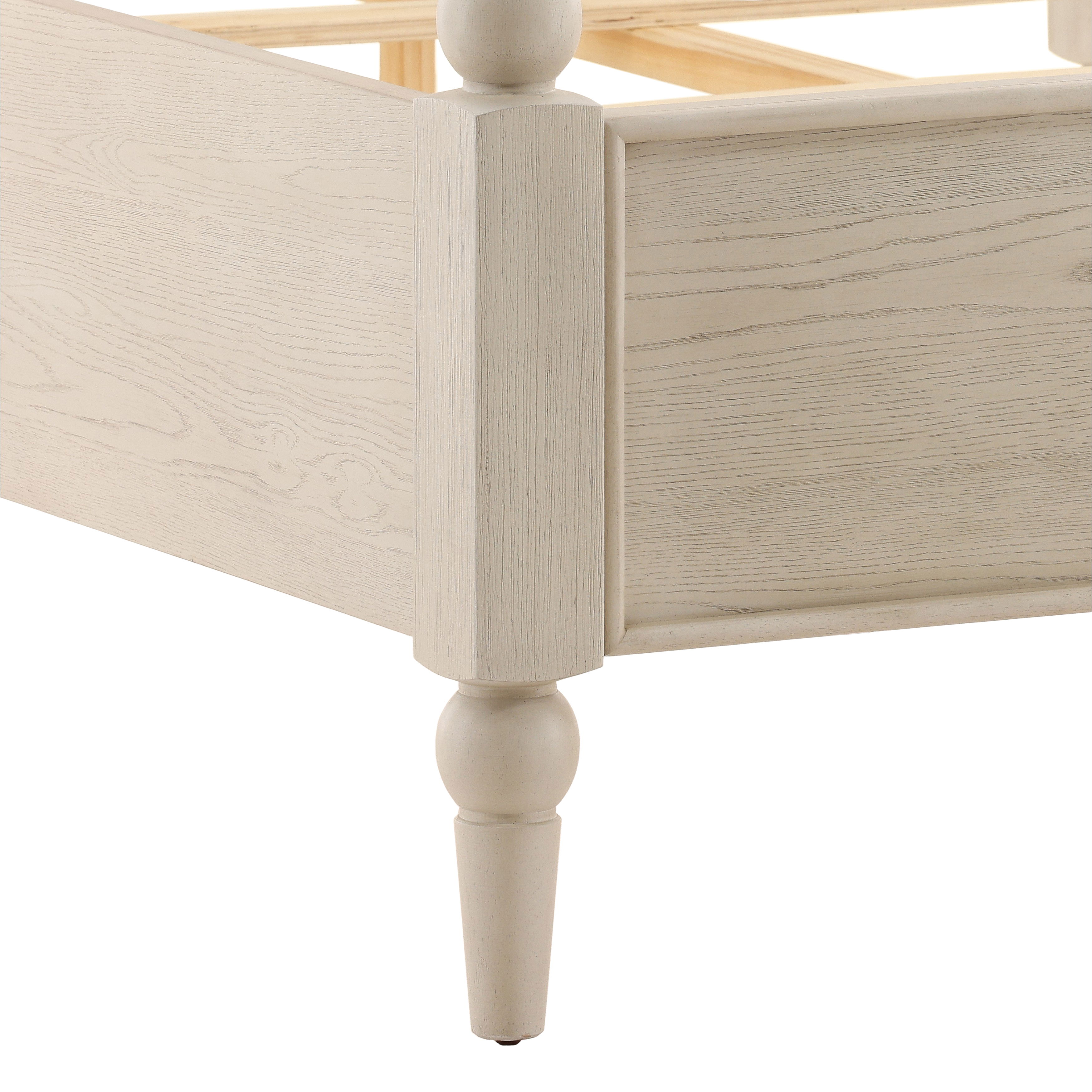 Marcellina Bed King Whitewash large image 