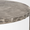 Randy Silver Nickel Cast Aluminum Metal Coffee Table, by Mercana, 37.8" length x 37.8" width x 18.9" height thumbnail 7