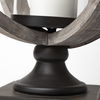 Brillion Large Rustic Wood Metal Table Candle Holder thumbnail 9