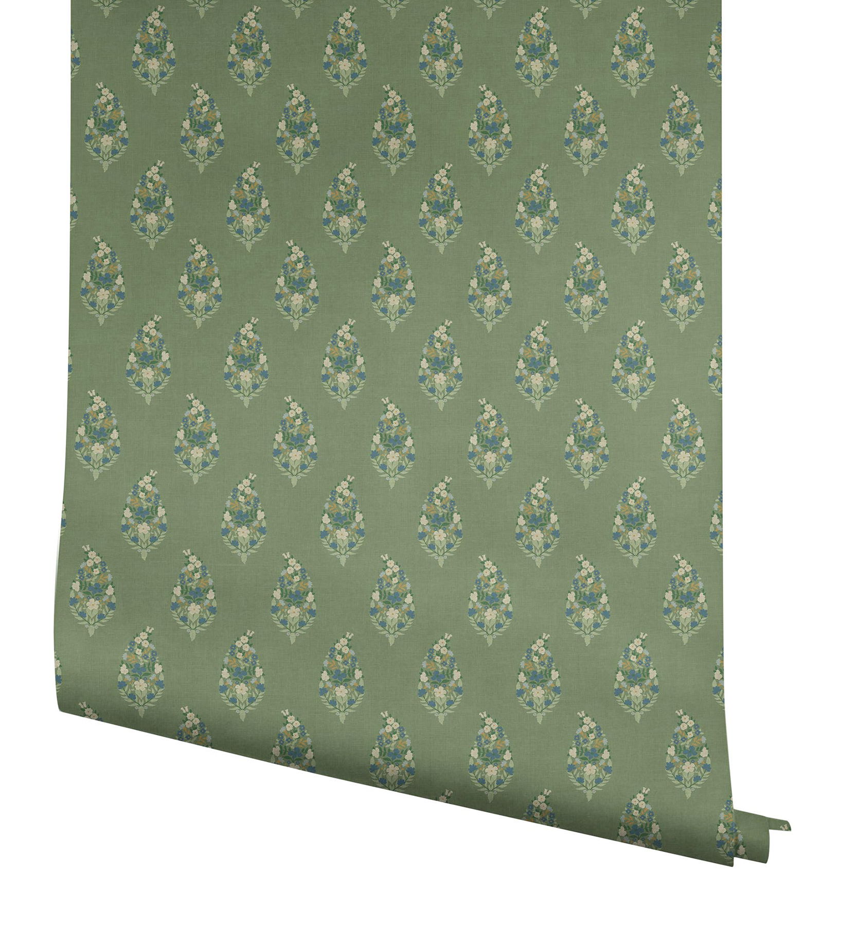 Paisley Green Wallpaper large image 