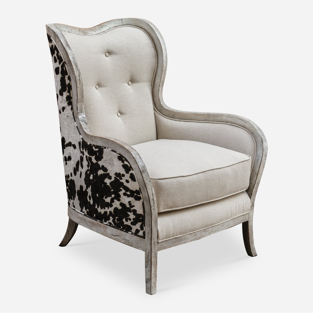 Chalina High Back Armchair, Accent Chair by Uttermost, 33" width x 42" height x 32" depth View 1