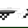 Rocca Coffee Table Black, by Moe's Home, 35.5" width x 15" height x 35.5" depth thumbnail 8