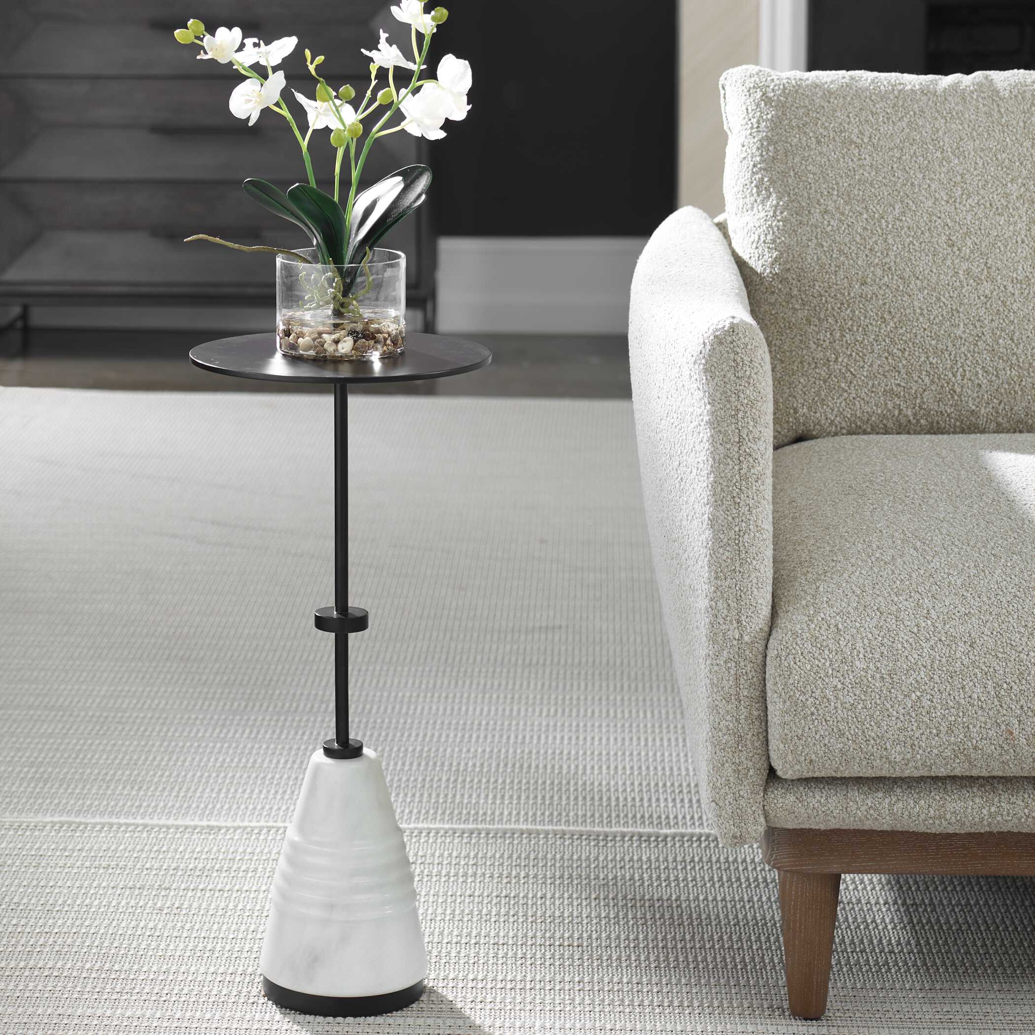 Kincaid Metal Drink Table, Furniture by Uttermost, 11" width x 24" height x 11" depth View 4