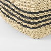 Emma  (Set of 2) Light Brown Seagrass Rectangular Basket with Black Stripes thumbnail 6