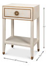 Gabriella Shagreen Nightstand,Osprey Wht thumbnail 14